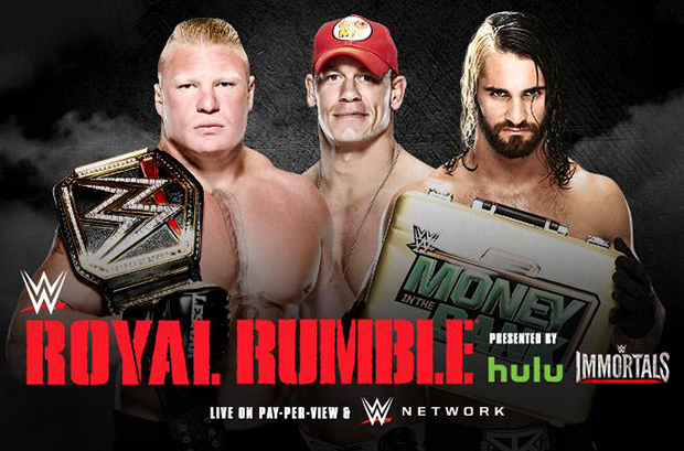 Royal Rumble-Brock vs Cena vs Seth